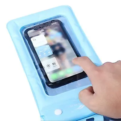 2Pcs 01# Floating transparent waterproof bag suitable for taking pictures and touching screens in swimming hot springs AZ22000