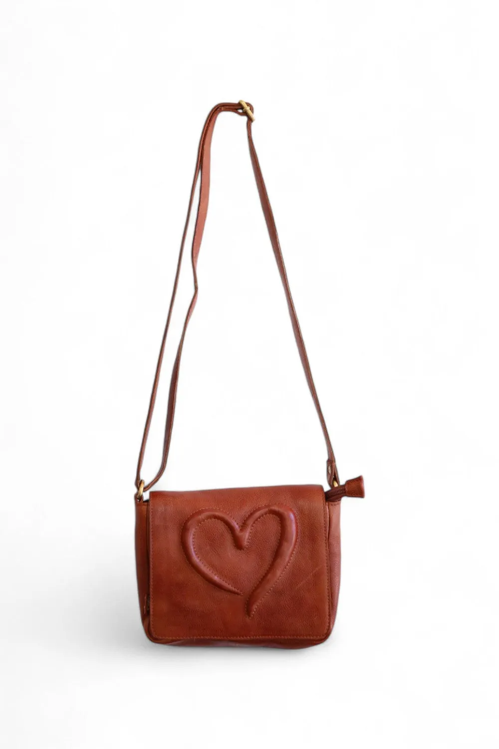 ART N' VINTAGE LOVE FOLDOVER BAG OAK