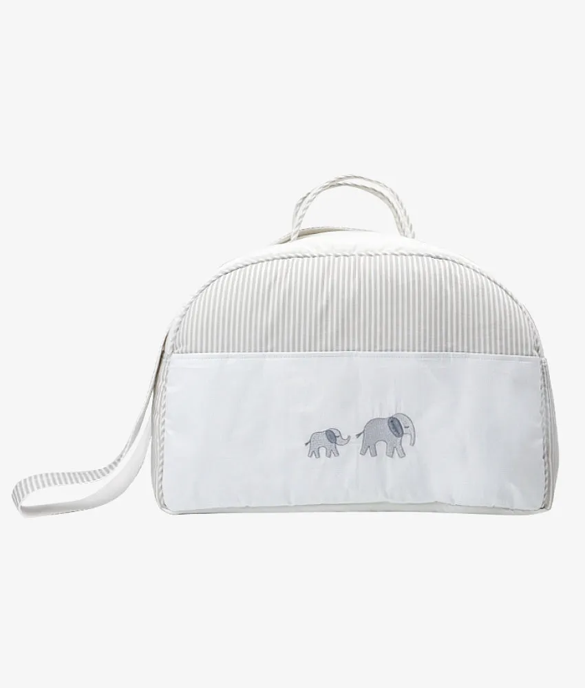 Baby Duffel Bag  (XL) – Grey Safari Theme