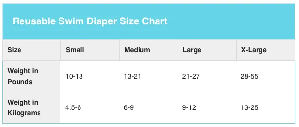 Charlie Banana Reusable Swim Diaper White Stars Blue