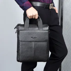 CHEER  SOUL Genuine Leather Men Briefcase Office Handbags