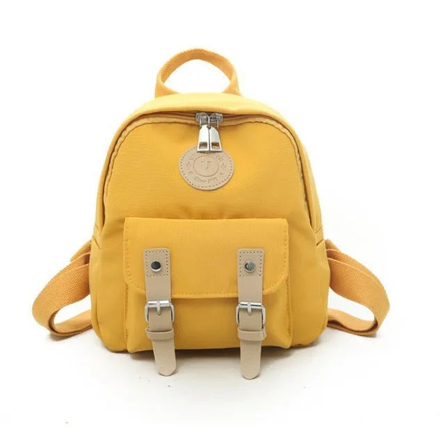 Double Belt Teenagers Backpacks