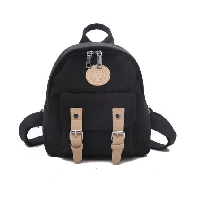 Double Belt Teenagers Backpacks