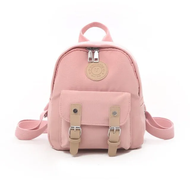Double Belt Teenagers Backpacks