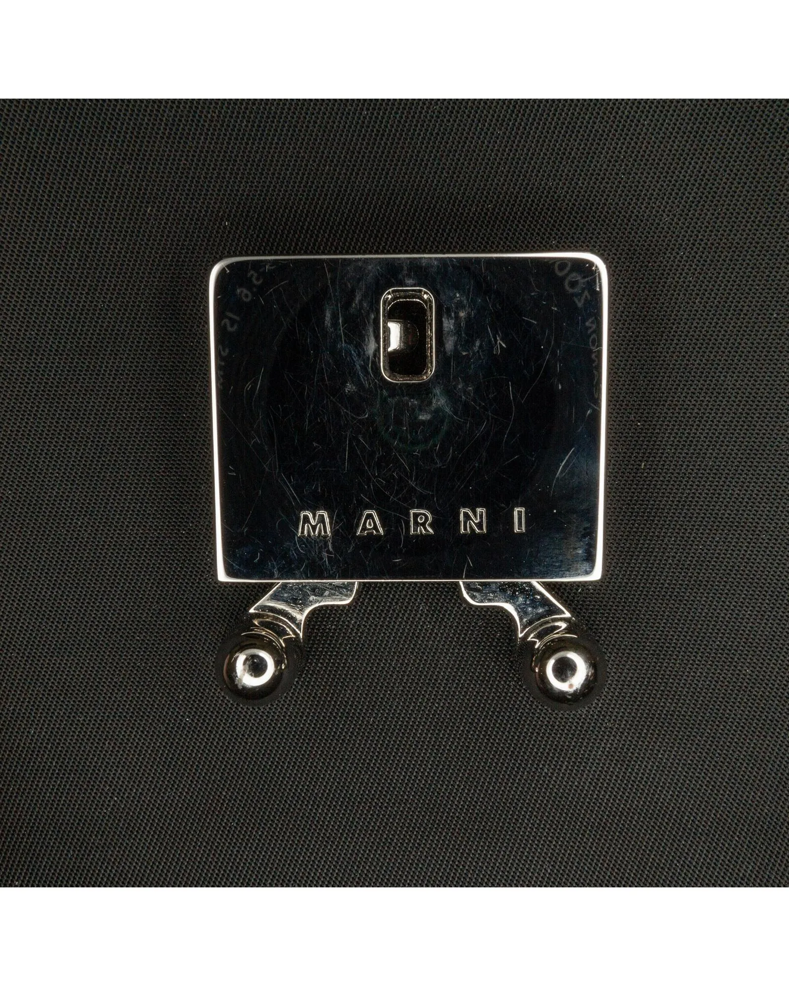 Mini Trunk Shoulder Bag with Leather Trim and Push-Lock Closure