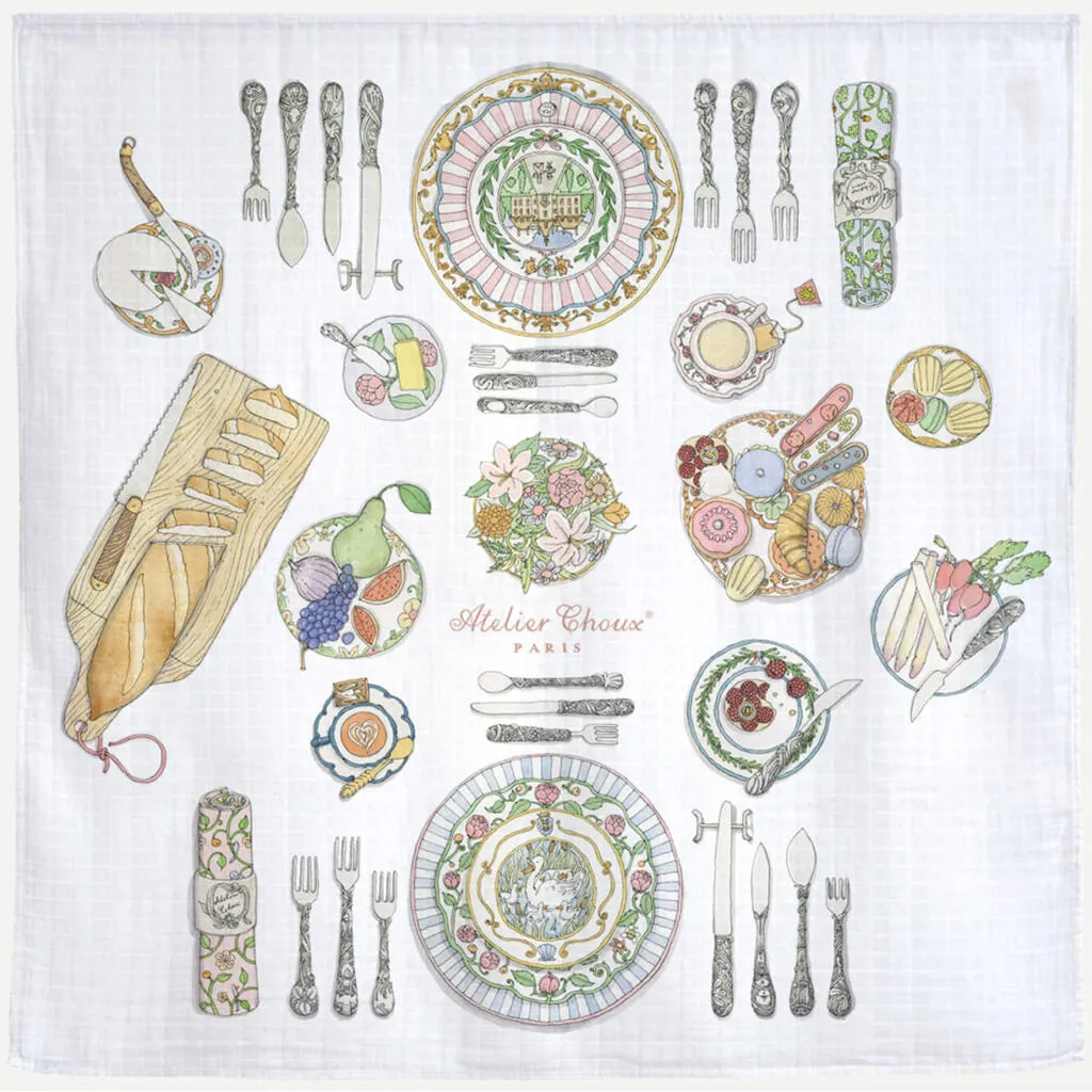 Organic Swaddle Blanket Bon Appetit