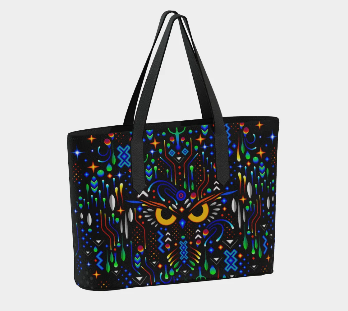 OWL VEGAN LEATHER TOTE BAG | TAS