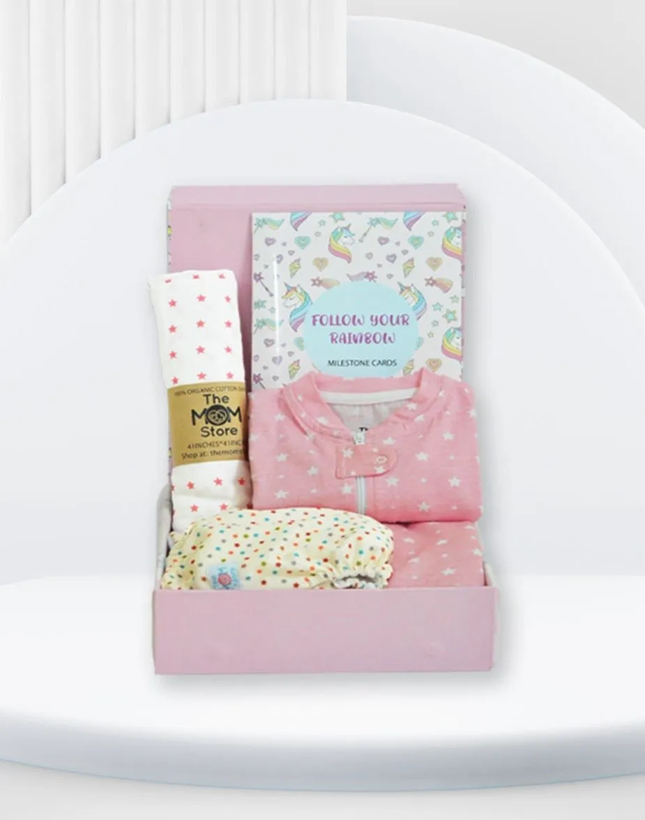 Ride A Unicorn New Born Gift  Box- Shimmer