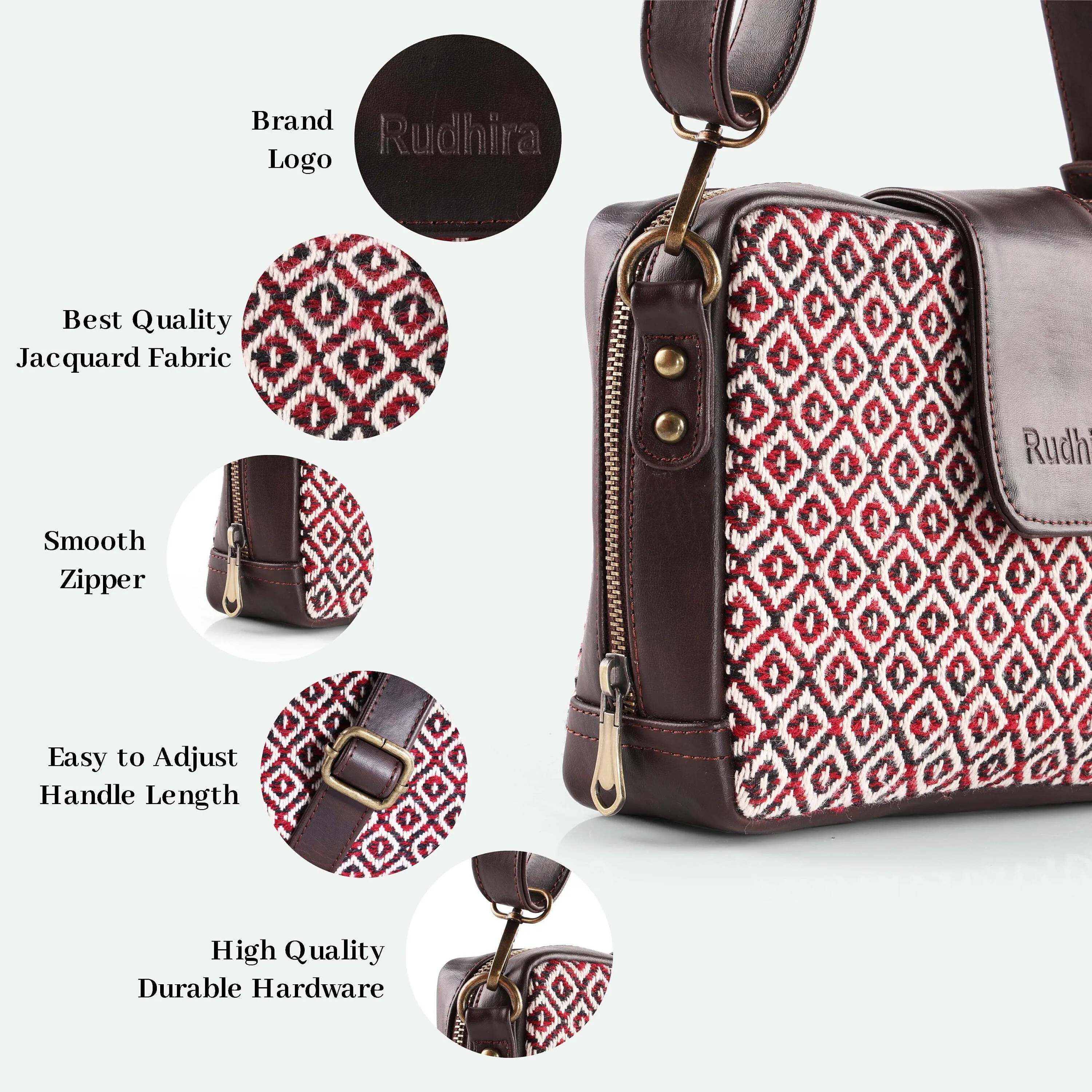 Rudhira Rhombus print Cross body / Sling bag