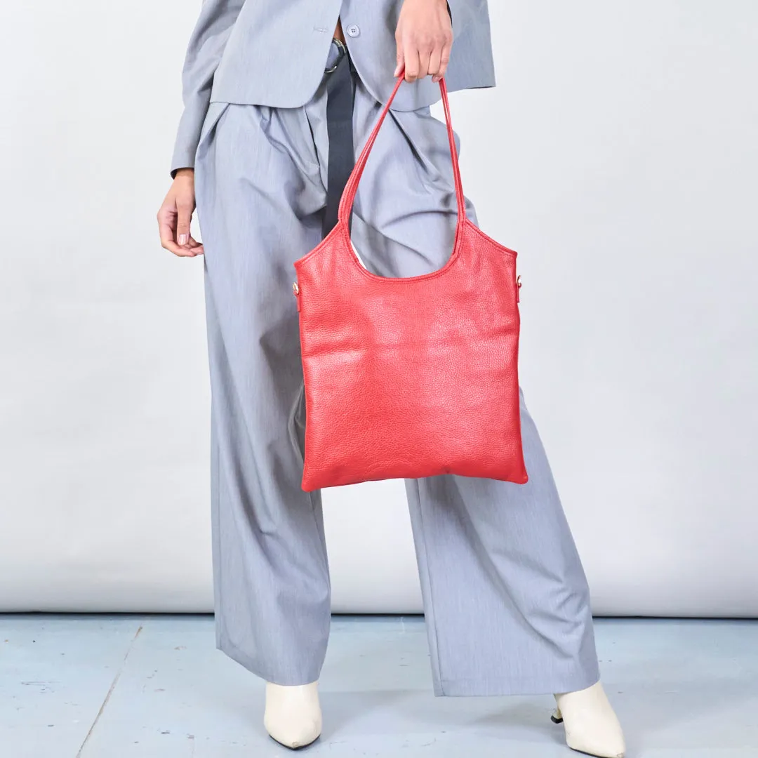 Sleek twin-handle shoulder bag wholesale