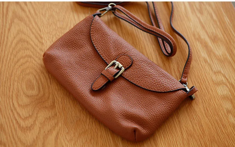 Womens Leather Satchel Bag Long Strap Crossbody Bag Side Purse For Women